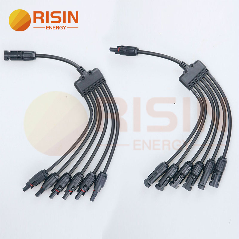 China Solar Branch Connector 6 to 1 MC4 Connector 6 Way Solar Panel  Parallel Cable Connection 50A factory and suppliers