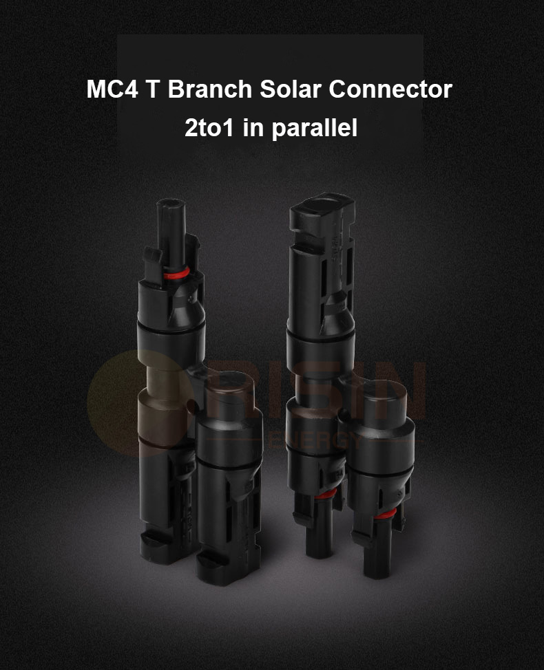 China 2to1 MC4 Y Connector Connecting Solar Panels in parallel or series  factory and suppliers
