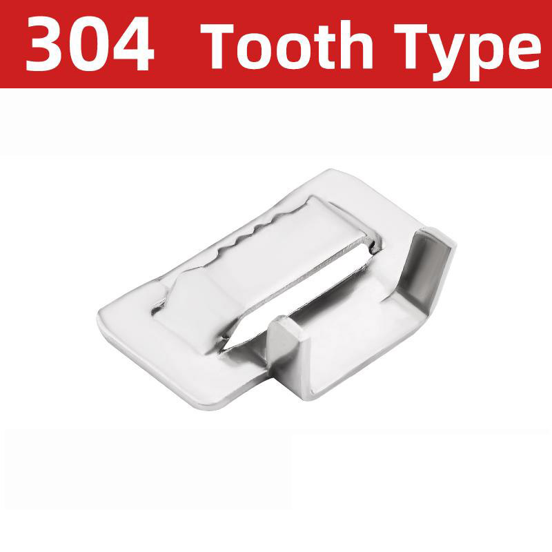 China 12mm 16mm 20mm Tooth Buckle L Buckle 304 SUS Stainless Steel