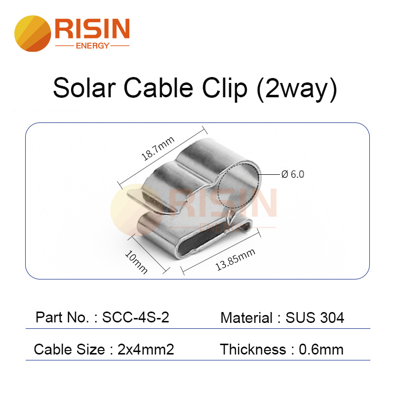 solar cable clip 2way 2x4mm2